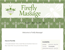 Tablet Screenshot of fireflymassagetherapy.com